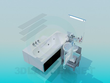 3D modeli Banyo - önizleme