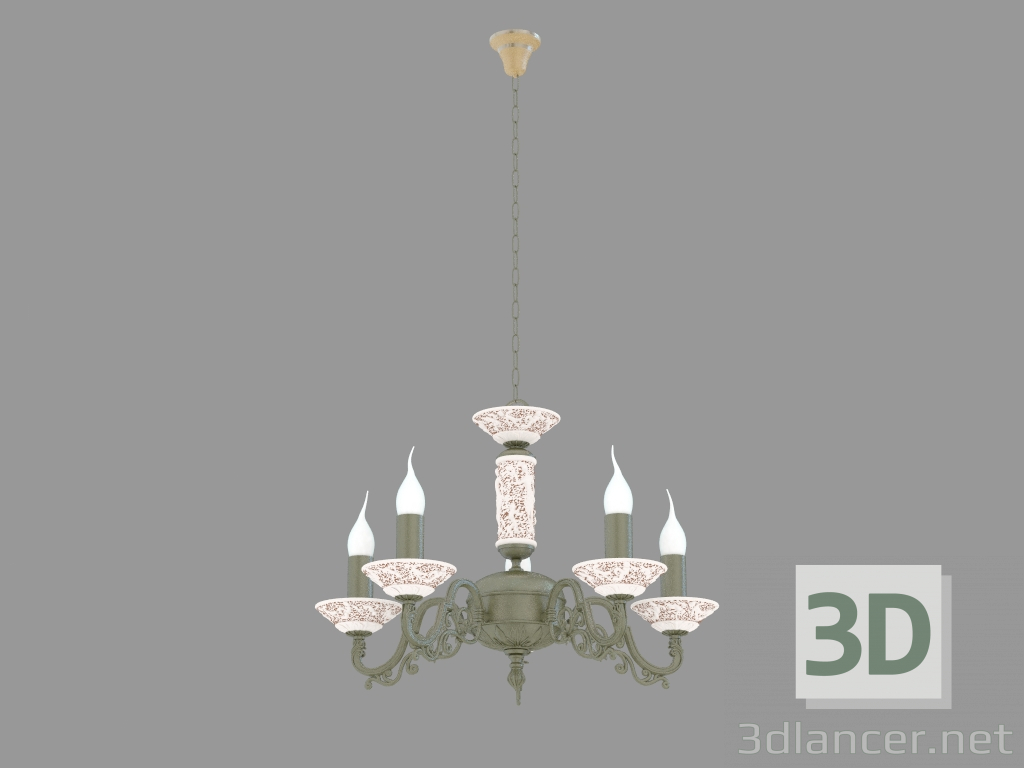 Modelo 3d Rotonda candelabro (1201-5P) - preview