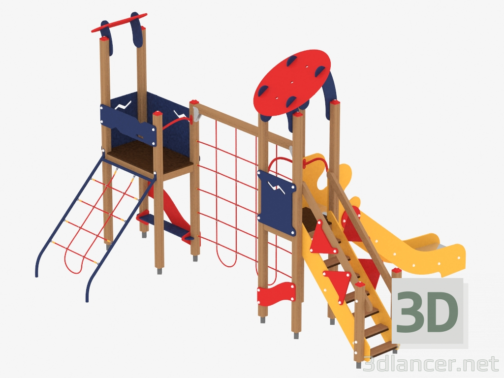 3d model Children's play complex (1208) - preview