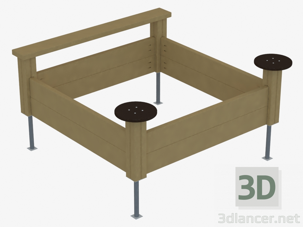 3d model Juego de arena para niños (K5307) - vista previa