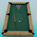 3D Modell Billard-Tisch - Vorschau