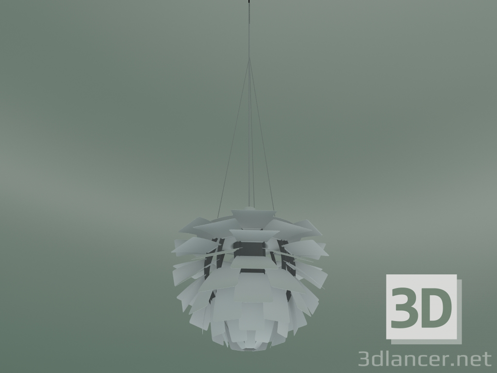 3d модель Світильник підвісний PH Artichoke (⌀600, 100W E27, WHT V2) – превью