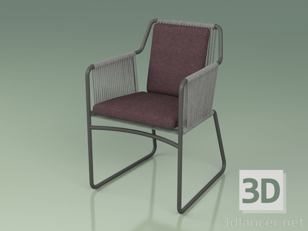 3d model Silla 359 (Metal Ahumado) - vista previa