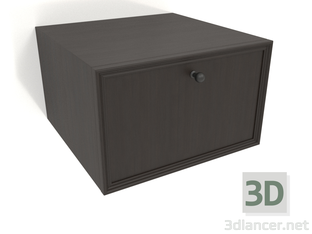 modello 3D Pensile TM 14 (400x400x250, legno marrone scuro) - anteprima