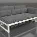 3D Modell Modulsofa, Abschnitt 1 rechts, hohe Rückenlehne (Achatgrau) - Vorschau