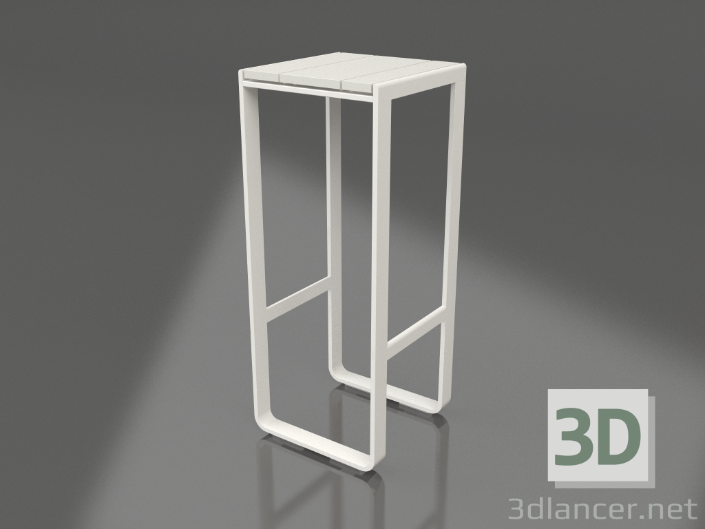 3D Modell Hoher Hocker (Achatgrau) - Vorschau