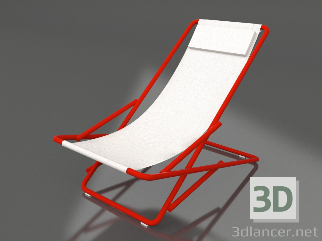 Modelo 3d Espreguiçadeira sexy (Vermelho) - preview