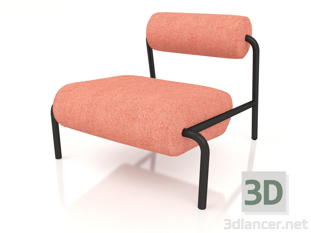 3D modeli Boş zaman sandalyesi Lekima (Pembe) - önizleme