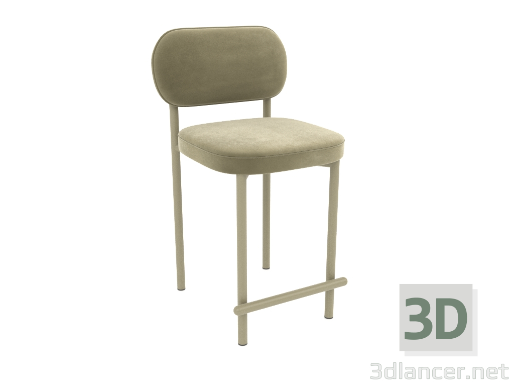 3D modeli Yarı bar sandalyesi Toptynych (Oliva) - önizleme