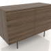 3d model Chest of drawers 1 METAL 1200x500x800 (lightened ash walnut) - preview