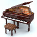 Pianoforte 3D modelo Compro - render