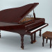 Pianoforte 3D modelo Compro - render