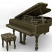 Pianoforte 3D modelo Compro - render