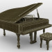 3d Pianoforte model buy - render