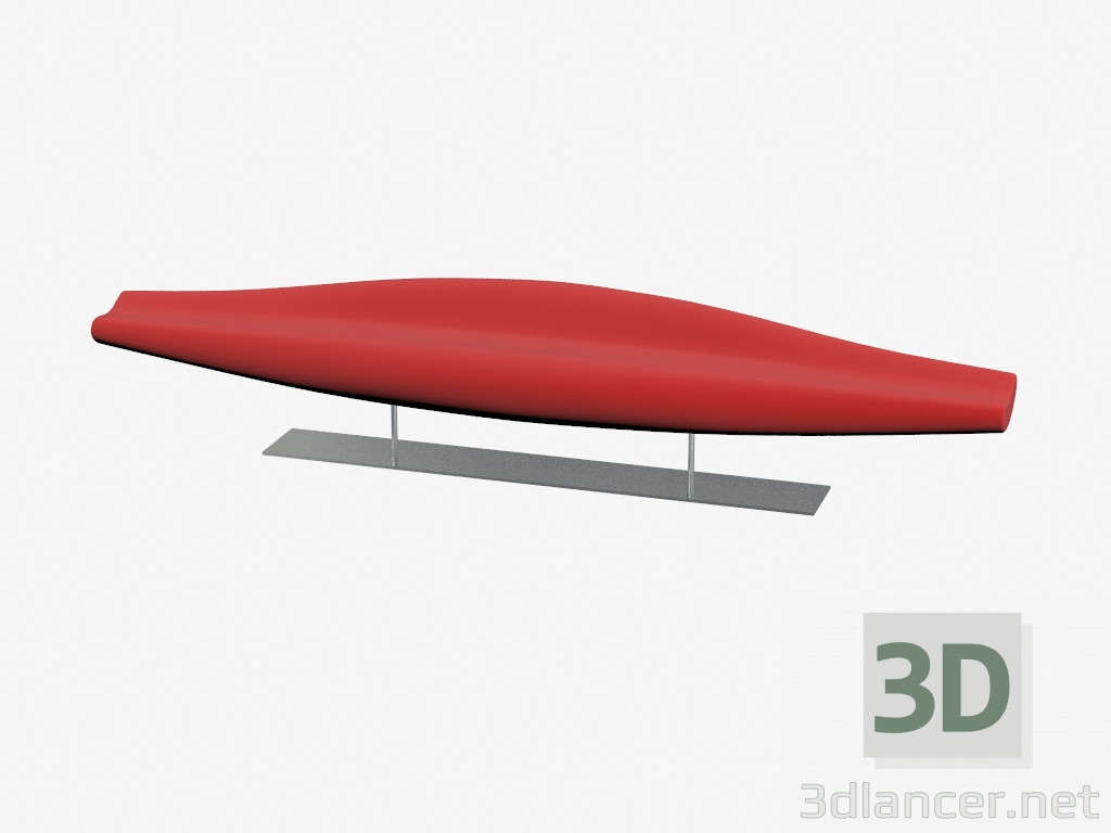 modèle 3D banc inout - preview