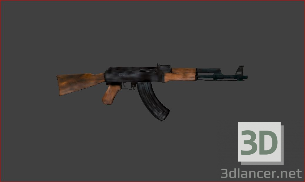 3d model AK-47 - preview