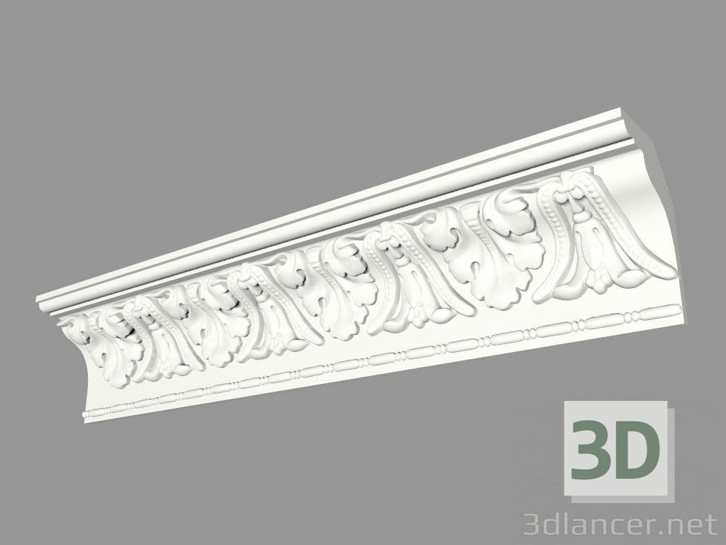 3d модель Карниз формовой (КФ103) – превью