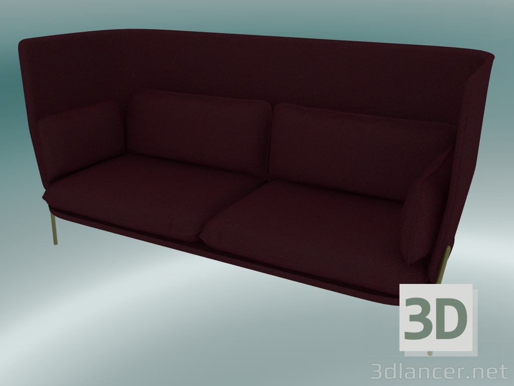 3d model Sofá Sofá (LN7, 90x232 A 115cm, Patas bronceadas, Sunniva 2666) - vista previa