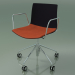 3d model Chair 0300 (5 wheels, with armrests, with a pillow on the seat, polypropylene PO00109) - preview