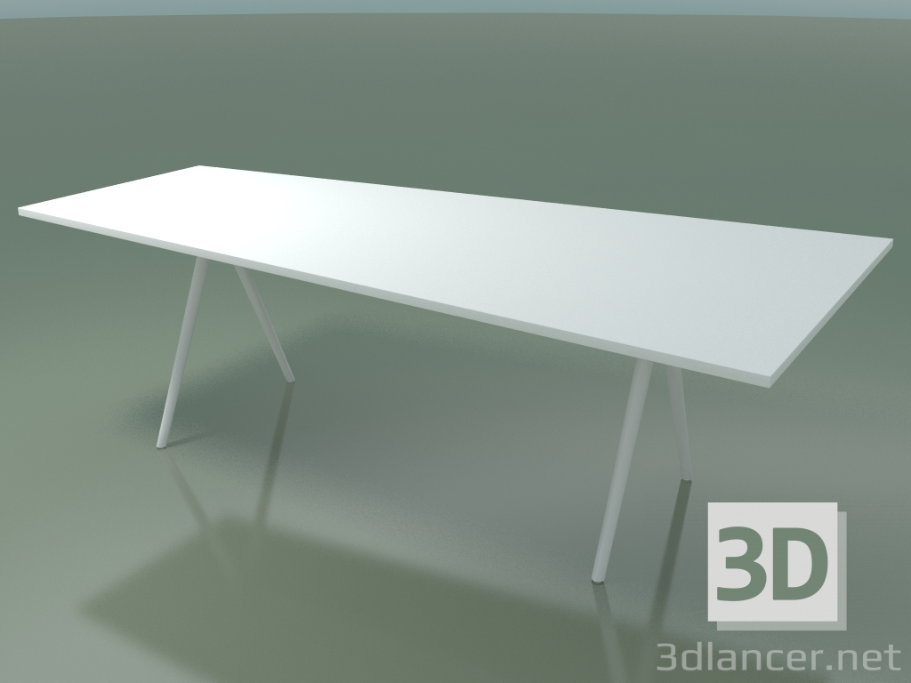 3D modeli Trapez masa 5412 (H 74-120-80x240 cm, laminat Fenix F01, V12) - önizleme