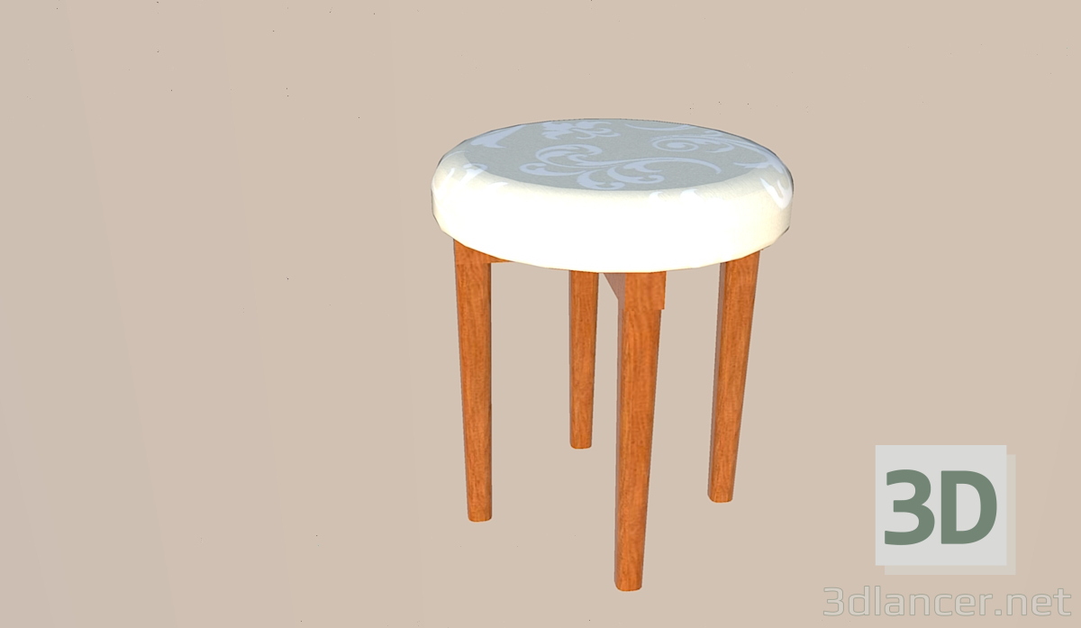 modèle 3D Tabouret - preview