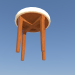 3d model Stool - preview