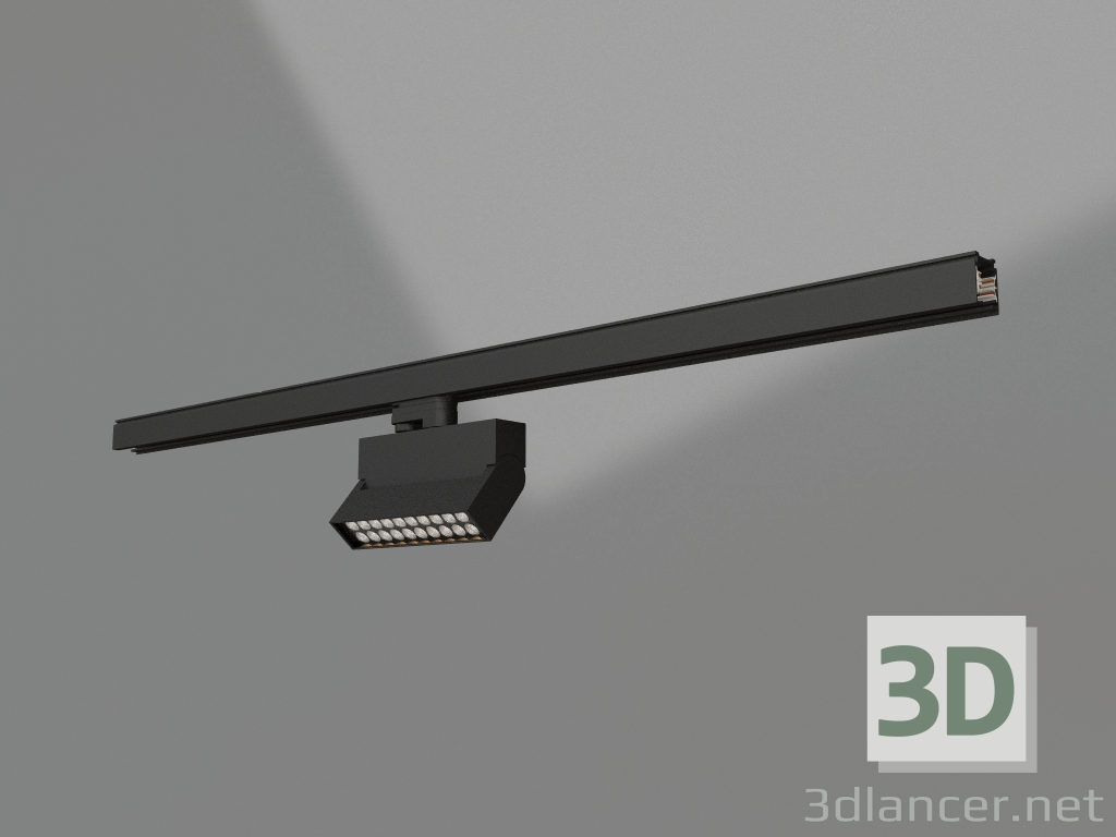 3d модель Світильник LGD-LOFT-TRACK-4TR-S170-10W Warm3000 (BK, 24 deg) – превью