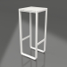 modèle 3D Tabouret haut (Blanc) - preview