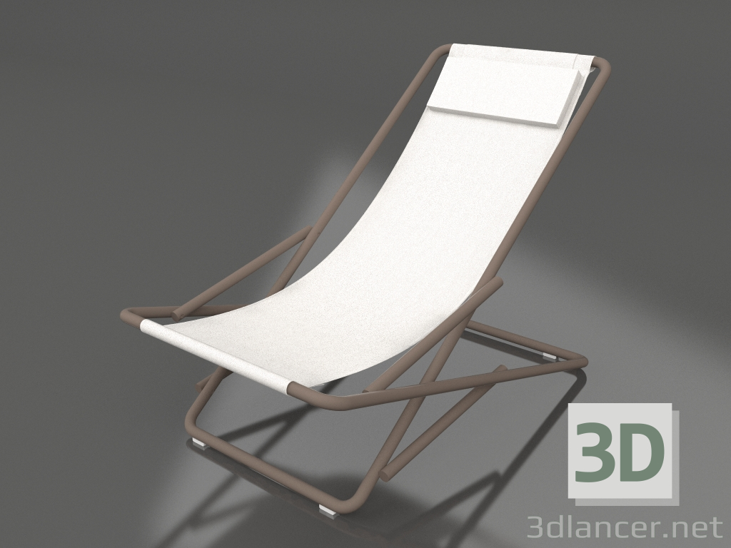 3D modeli Şezlong seksi (Bronz) - önizleme