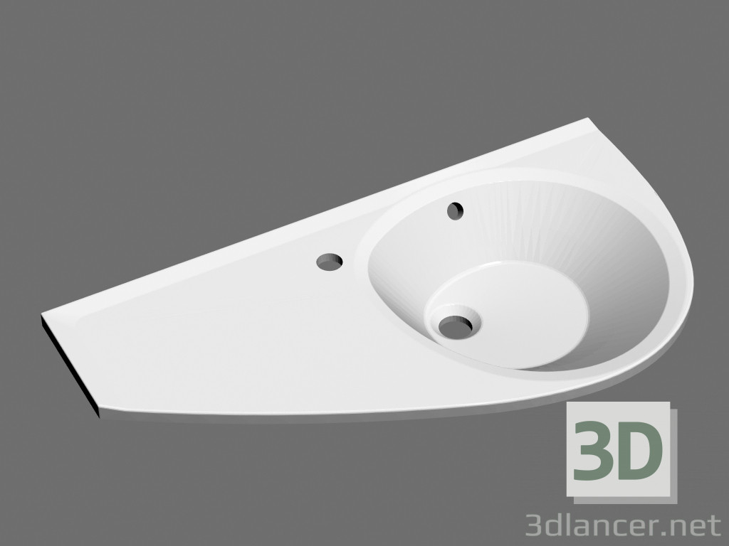 modello 3D Lavabo Avocado L - anteprima