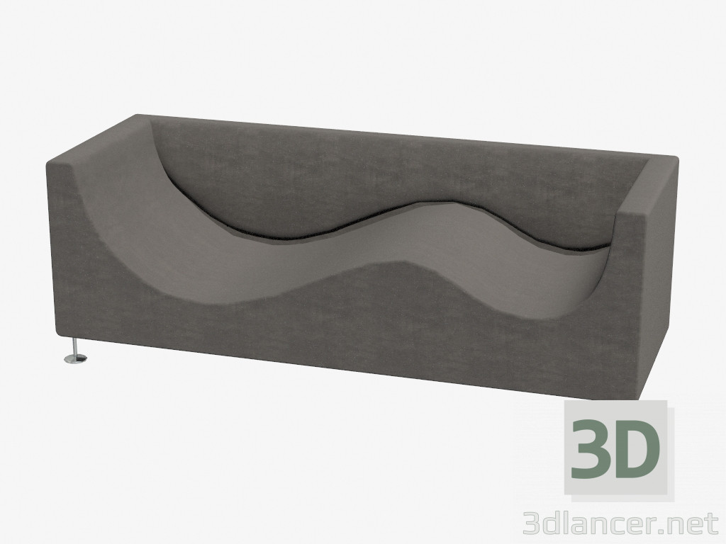 3d model Free sofa - preview