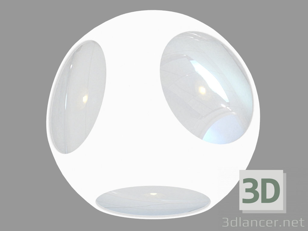 3D Modell Wand LED-Lampe (DL18442_14 Weiß R Dim) - Vorschau