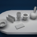 3d set of dishes. Welcome! Fendi model buy - render