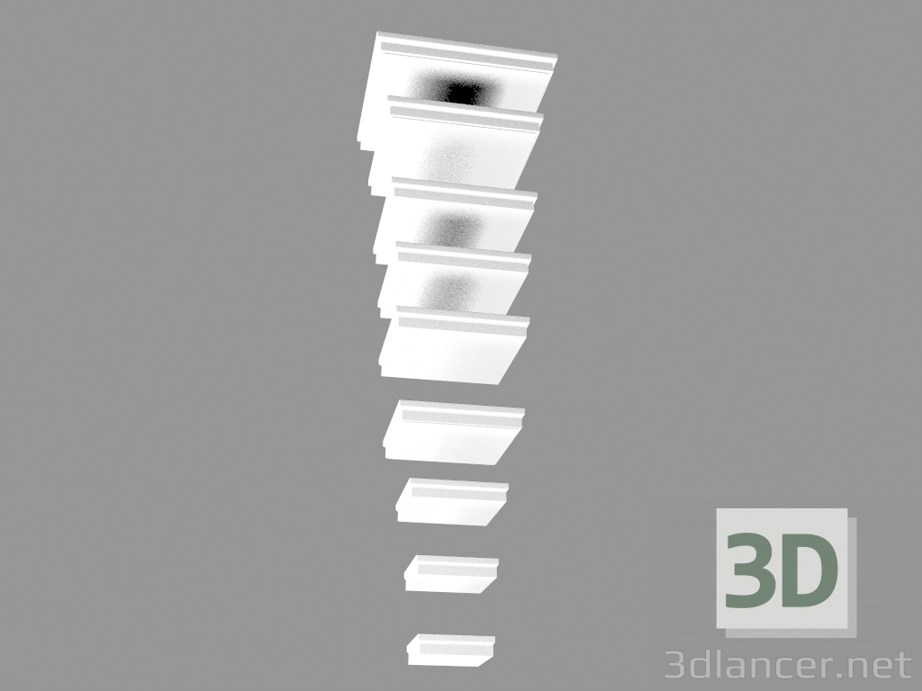 Modelo 3d A parte superior das colunas (А1,2,3,4,5,6,7,8,9) - preview