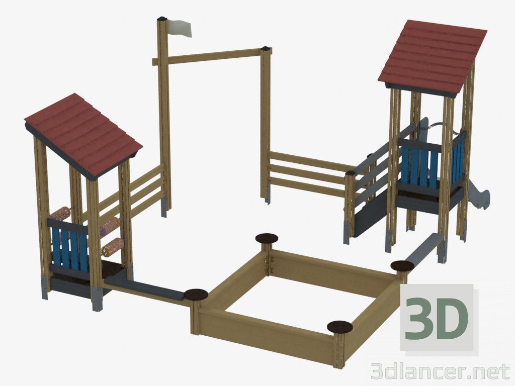 3d model Children's game complex (K5308) - preview