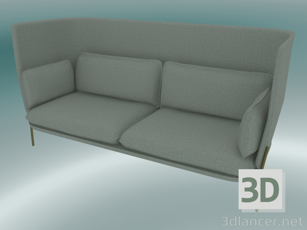 Modelo 3d Sofá Sofá (LN7, 90x232 H 115cm, pernas bronzeadas, Sunniva 2717) - preview