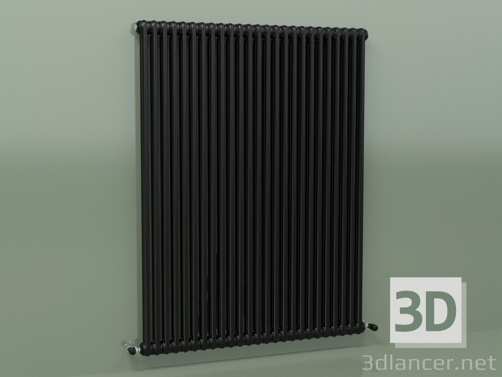 3d model Radiador TESI 2 (H 1500 25EL, Negro - RAL 9005) - vista previa