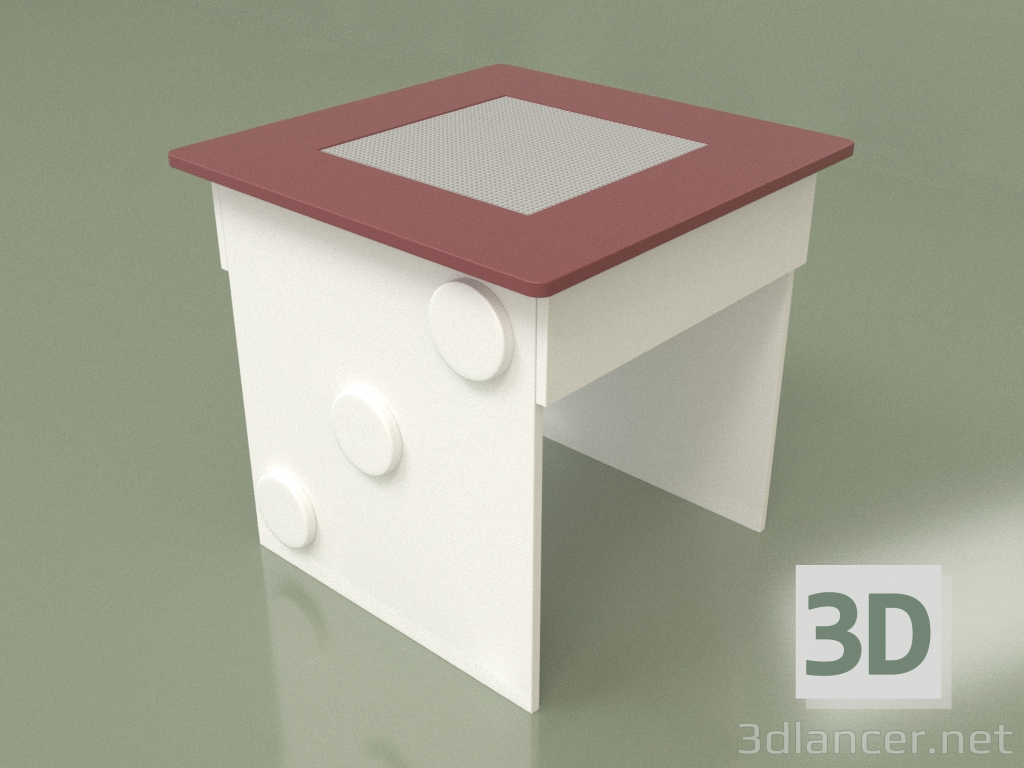 Modelo 3d Mesa de jogo com playground (Bordeaux) - preview