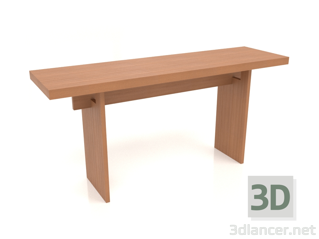 3D Modell Konsolentisch KT 13 (1600x450x750, Holz rot) - Vorschau