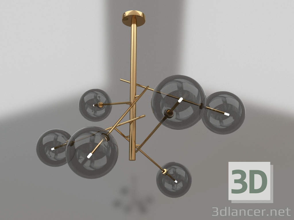 Modelo 3d Pendente lustre Jet (07516-6.20) - preview