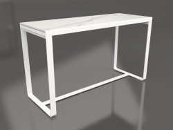 Table de bar 180 (DEKTON Aura, Blanc)