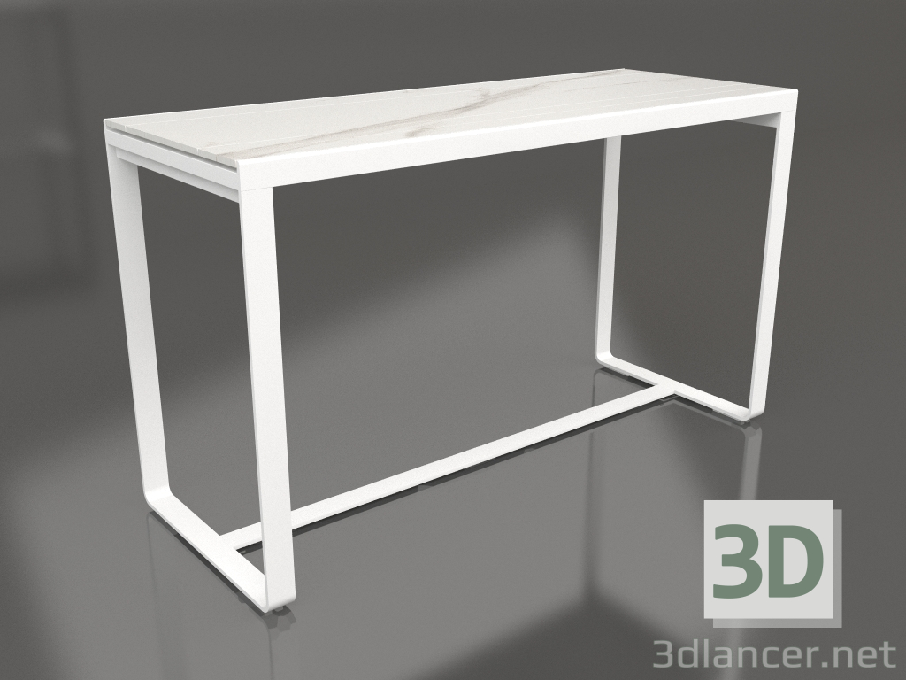 3D Modell Bartisch 180 (DEKTON Aura, Weiß) - Vorschau