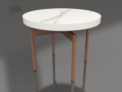 Mesa de centro redonda Ø60 (gris ágata, DEKTON Aura)