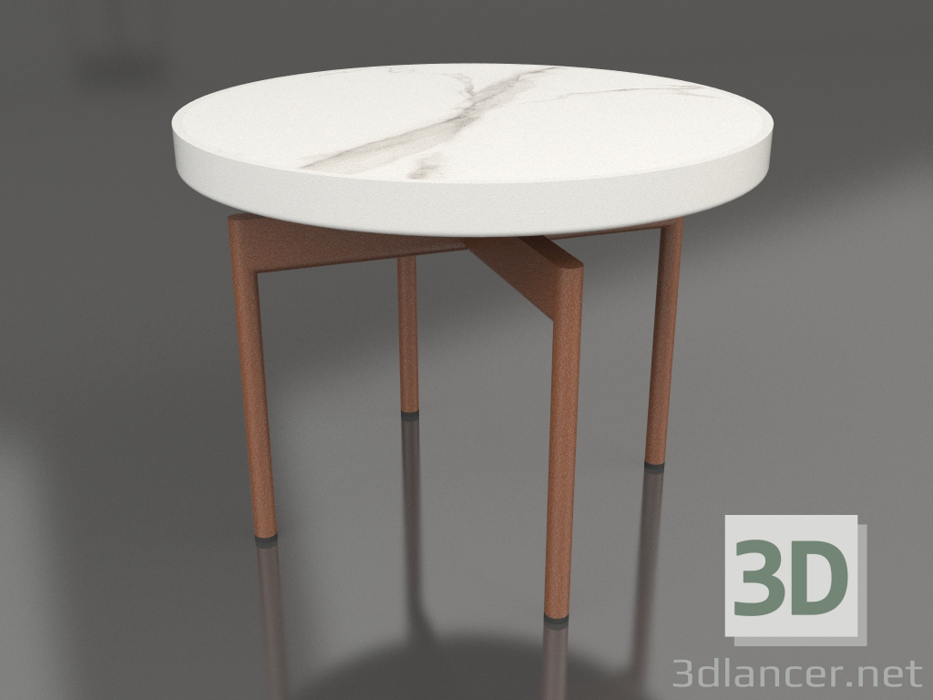 3d модель Стіл журнальний круглий Ø60 (Agate grey, DEKTON Aura) – превью