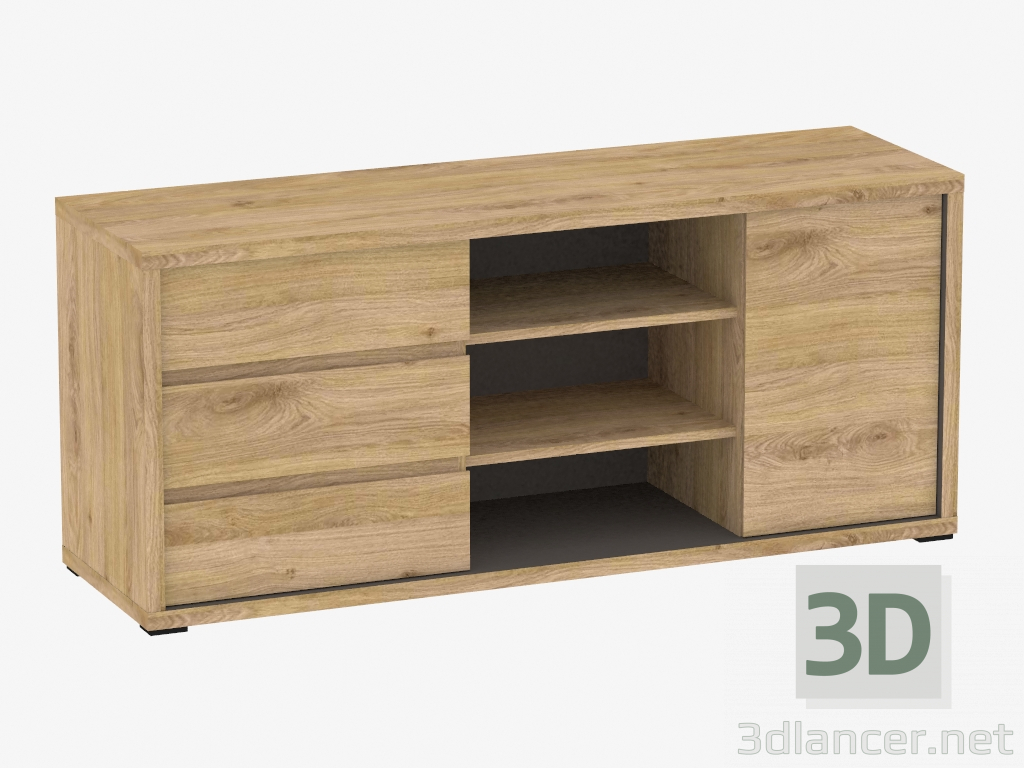 3D modeli Bordür Taşı TV 1D-3S (TİP 51) - önizleme