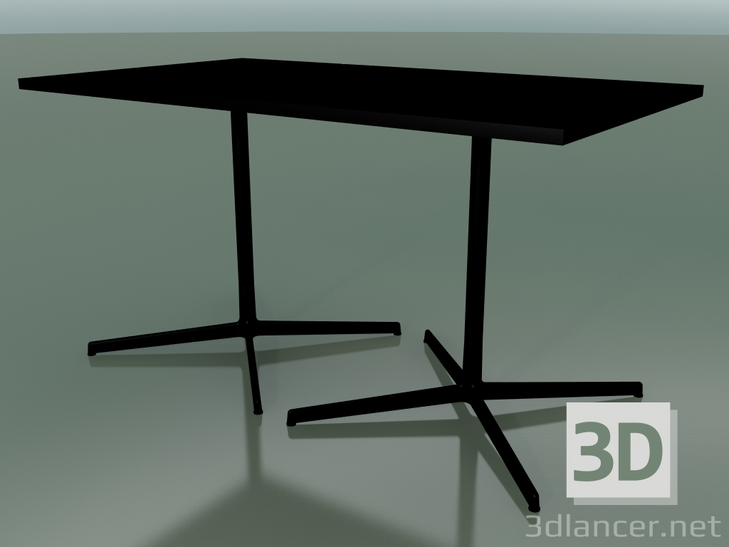 Modelo 3d Mesa retangular com base dupla 5525, 5505 (H 74 - 79x139 cm, Preto, V39) - preview