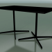 3d model Rectangular table with a double base 5525, 5505 (H 74 - 79x139 cm, Black, V39) - preview