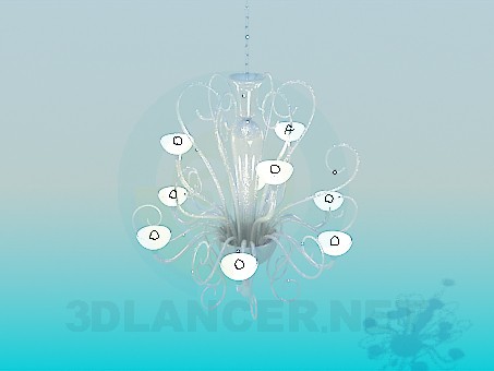 Modelo 3d Candelabro de alto - preview