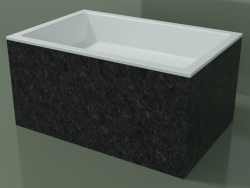 Lavabo sobre encimera (01R142301, Nero Assoluto M03, L 72, P 48, H 36 cm)