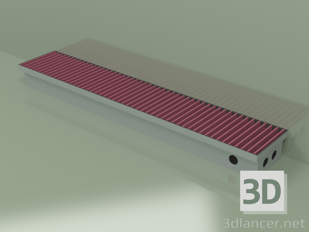 3d model Duct convector - Aquilo FMK (180x1000x90, RAL 4002) - preview